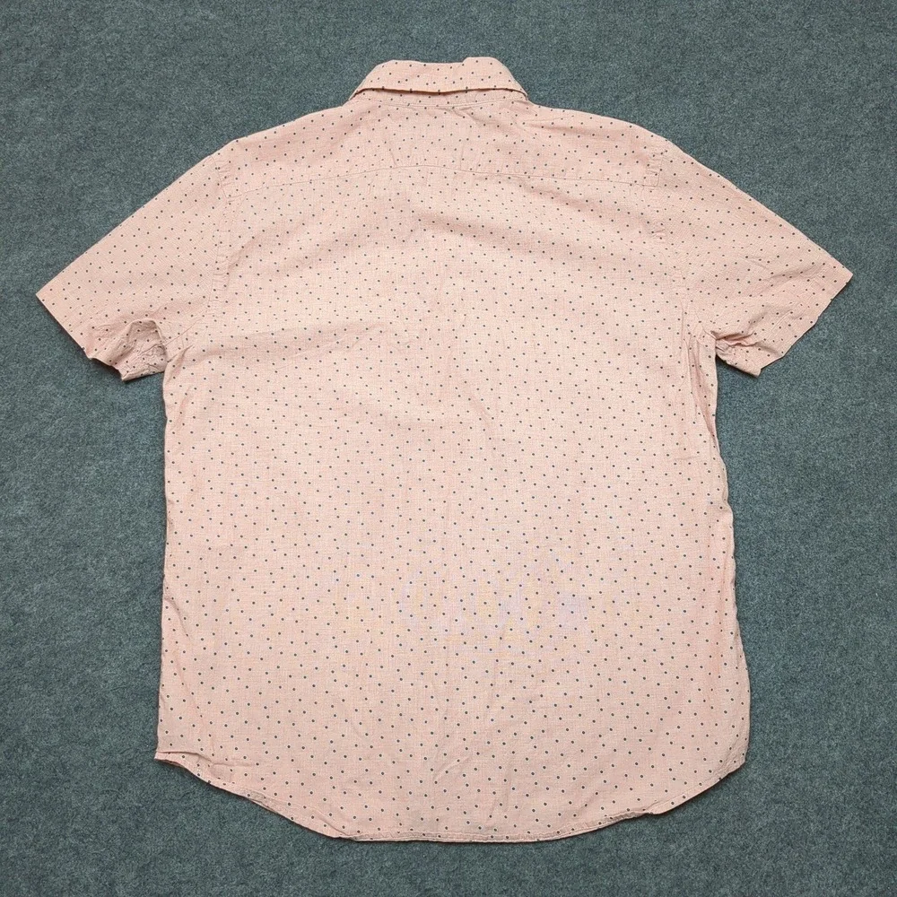 Banana Republic Slim Fit Short Sleeve Organic Cotton Button Down Shirt‎ Men L